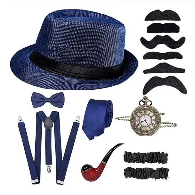 Men'S Accessories In The 1920S - مجموعة إكسسوارات الرجال للهالوين 1920s طقم