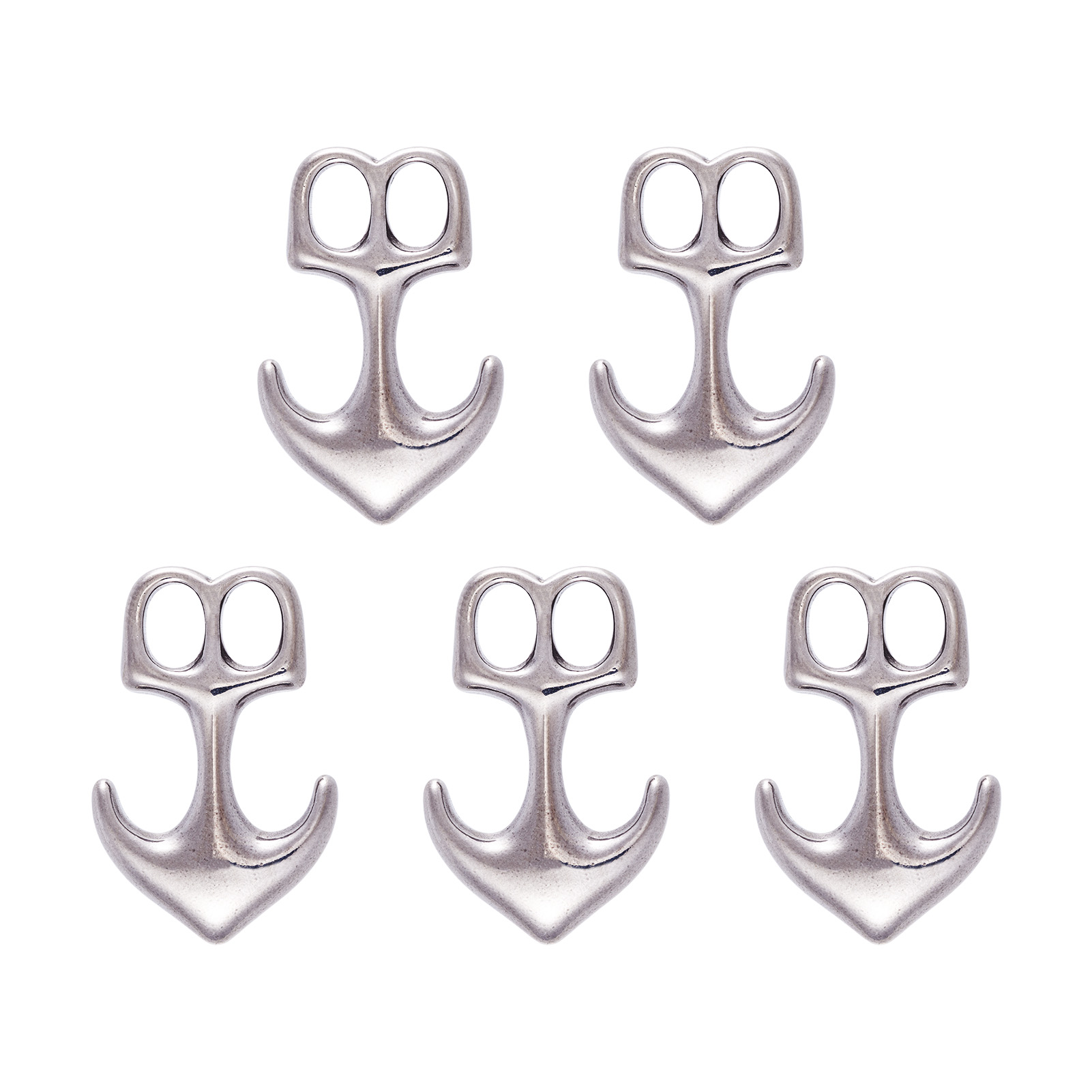 Men'S Accessories Jewelry Bracelet - 5 قطع مشابك تثبيت من الفولاذ
