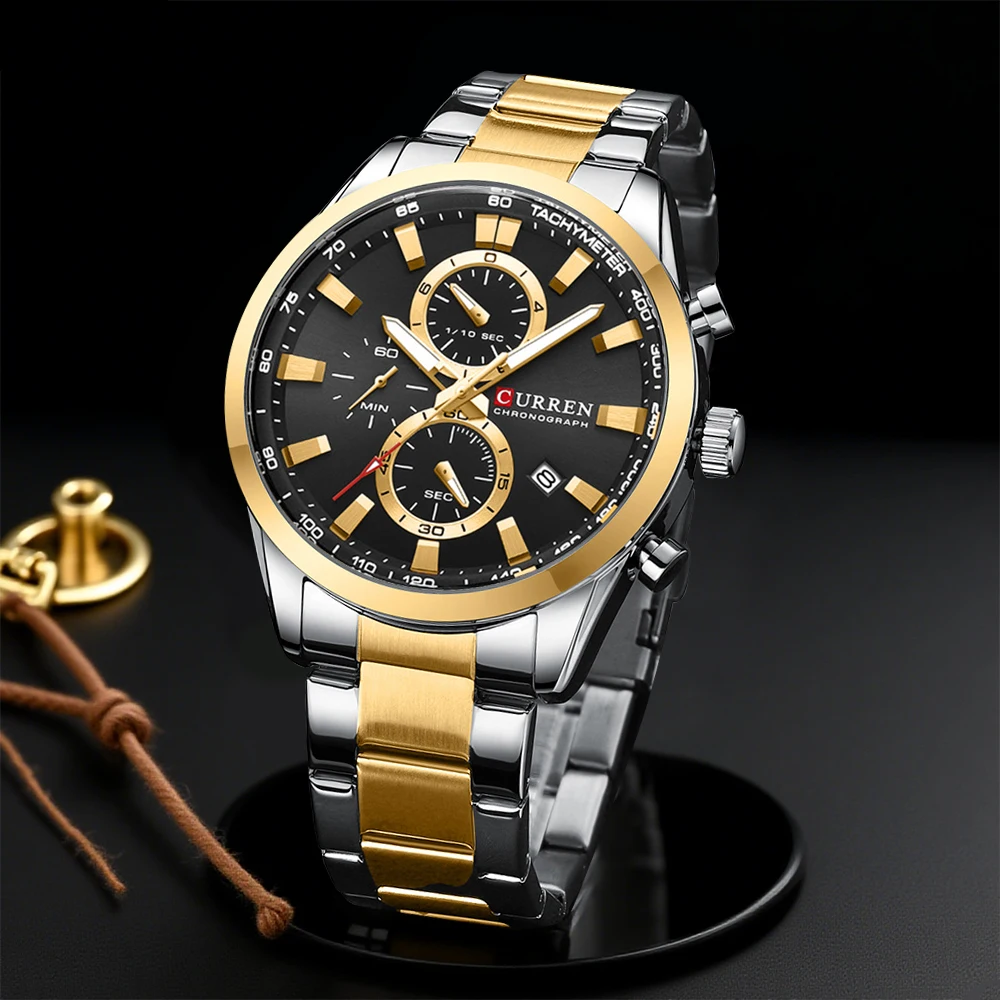 Men'S Accessories Jewelry Bracelet - CURREN ساعات كوارتز كرونو رياضية كاجوال