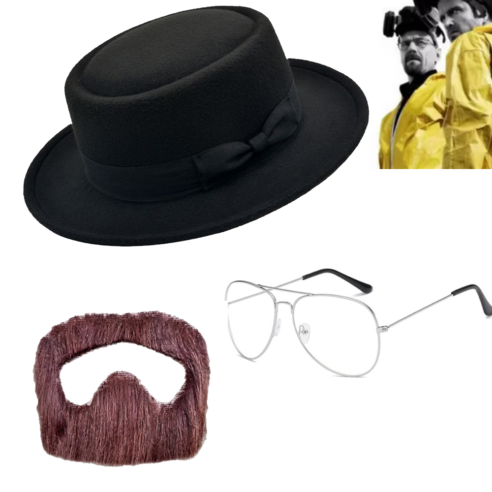 Men Accessories Pack - مجموعة لحية وقبعة ونظارات تنكرية لوالتر