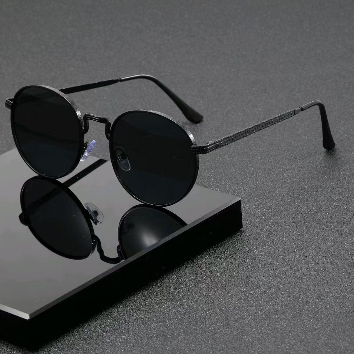 Men'S Accessories Designer - نظارات شمسية كلاسيكية دائرية الشكل للرجال