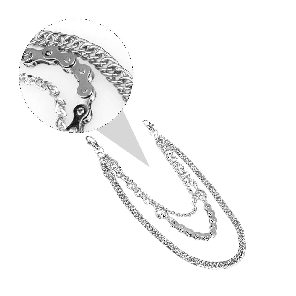 سلسلة جمجمة معدنية فضية للبنطل - مراجعة Mens Accessories Style وسعره