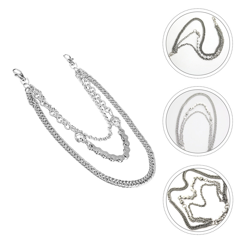 سلسلة جمجمة معدنية فضية للبنطل - مراجعة Mens Accessories Style وسعره