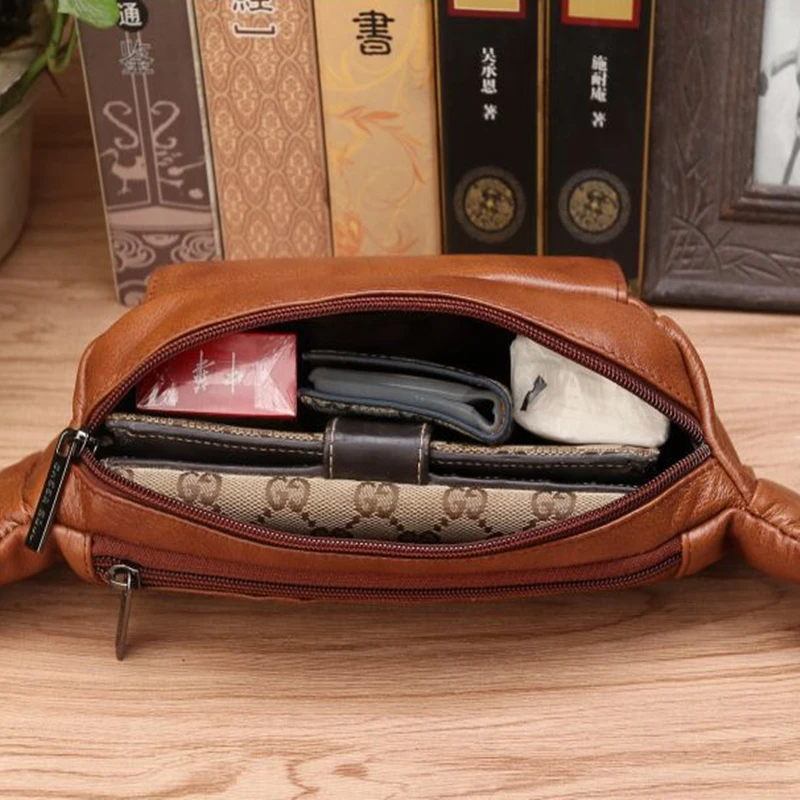 حقيبة خصر رجالية من الجلد الطب - مراجعة Men Accessories Pack وسعره