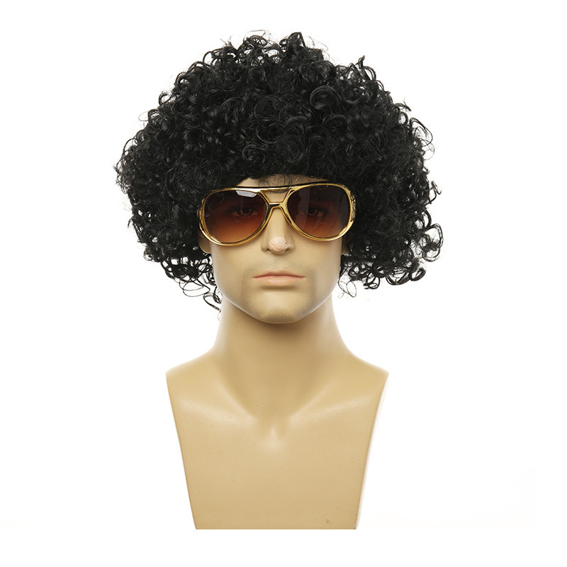 شعر مستعار أفرو كبير مجعد للجن - مراجعة Men'S Accessories In The 80S وسعره