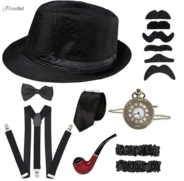 أزياء الهالوين لحفلة غاتسبي ال - مراجعة Men'S Accessories In The 1920S وسعره