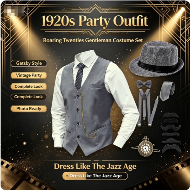 مجموعة إكسسوارات رجالية من عشر - مراجعة Men'S Accessories In The 1920S وسعره