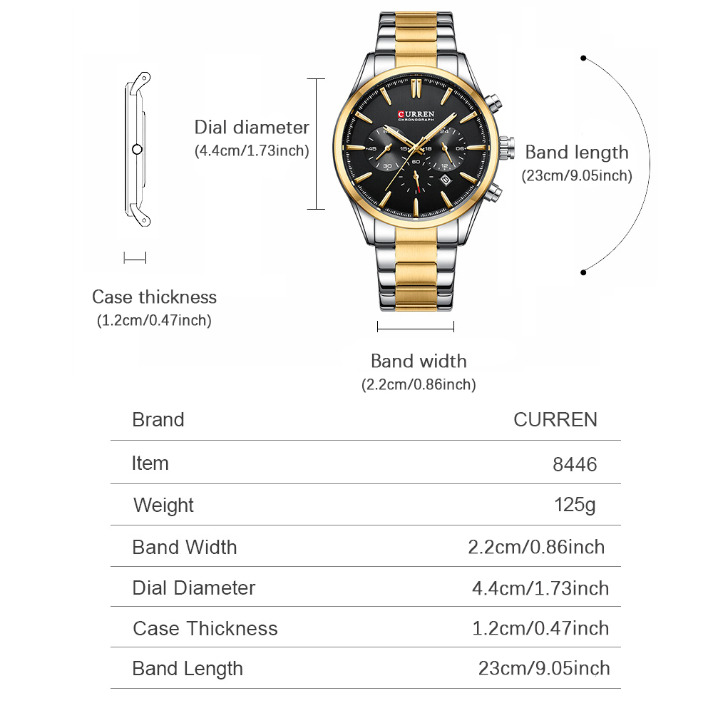 CURREN ساعات كوارتز كرونو رياض - مراجعة Men'S Accessories Jewelry Bracelet وسعره