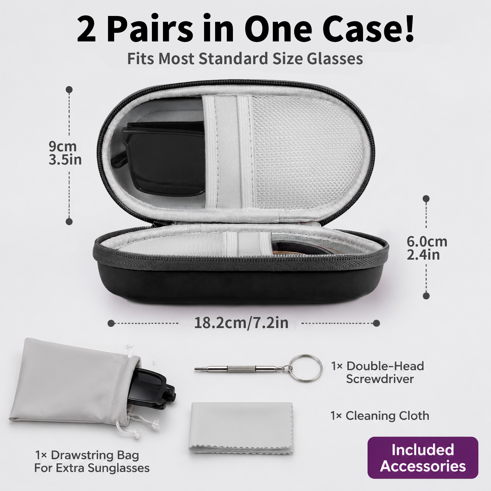 علبة نظارات مزدوجة ذات غلاف صل - مراجعة Men'S Accessories Drawer Organizer وسعره