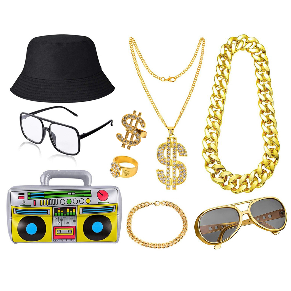 80s 90s الهيب هوب طقم أزياء لل - مراجعة Men'S Accessories In The 80S وسعره