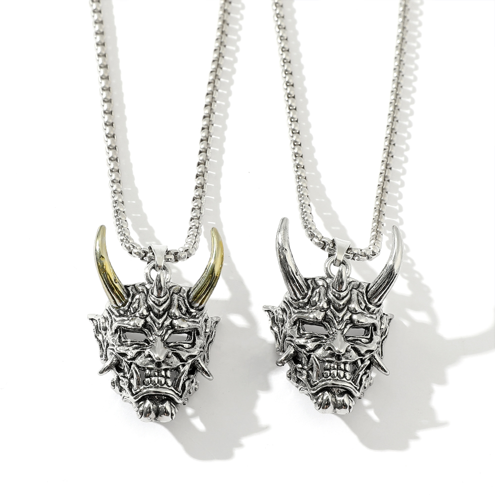 قلادة قناع الشبح الجذابة بتصمي - مراجعة Men'S Accessories Designer وسعره