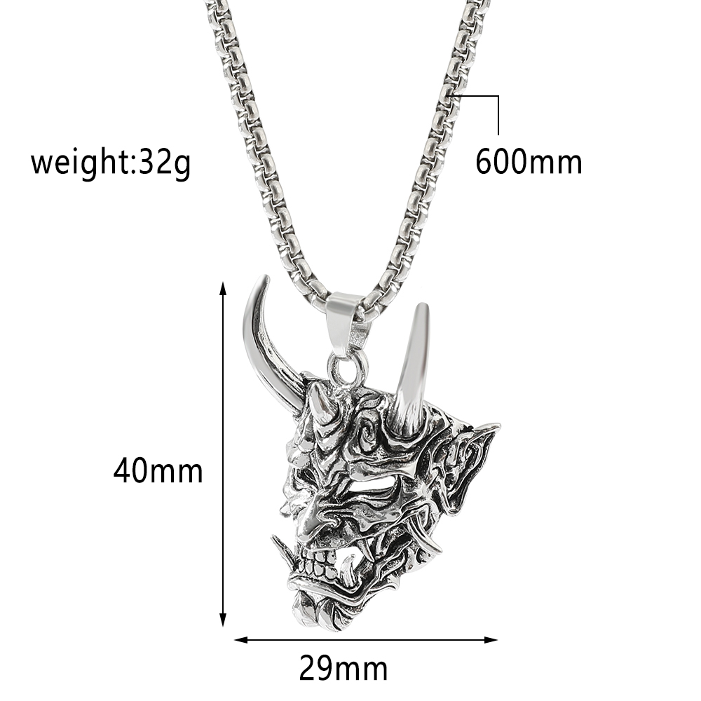قلادة قناع الشبح الجذابة بتصمي - مراجعة Men'S Accessories Designer وسعره