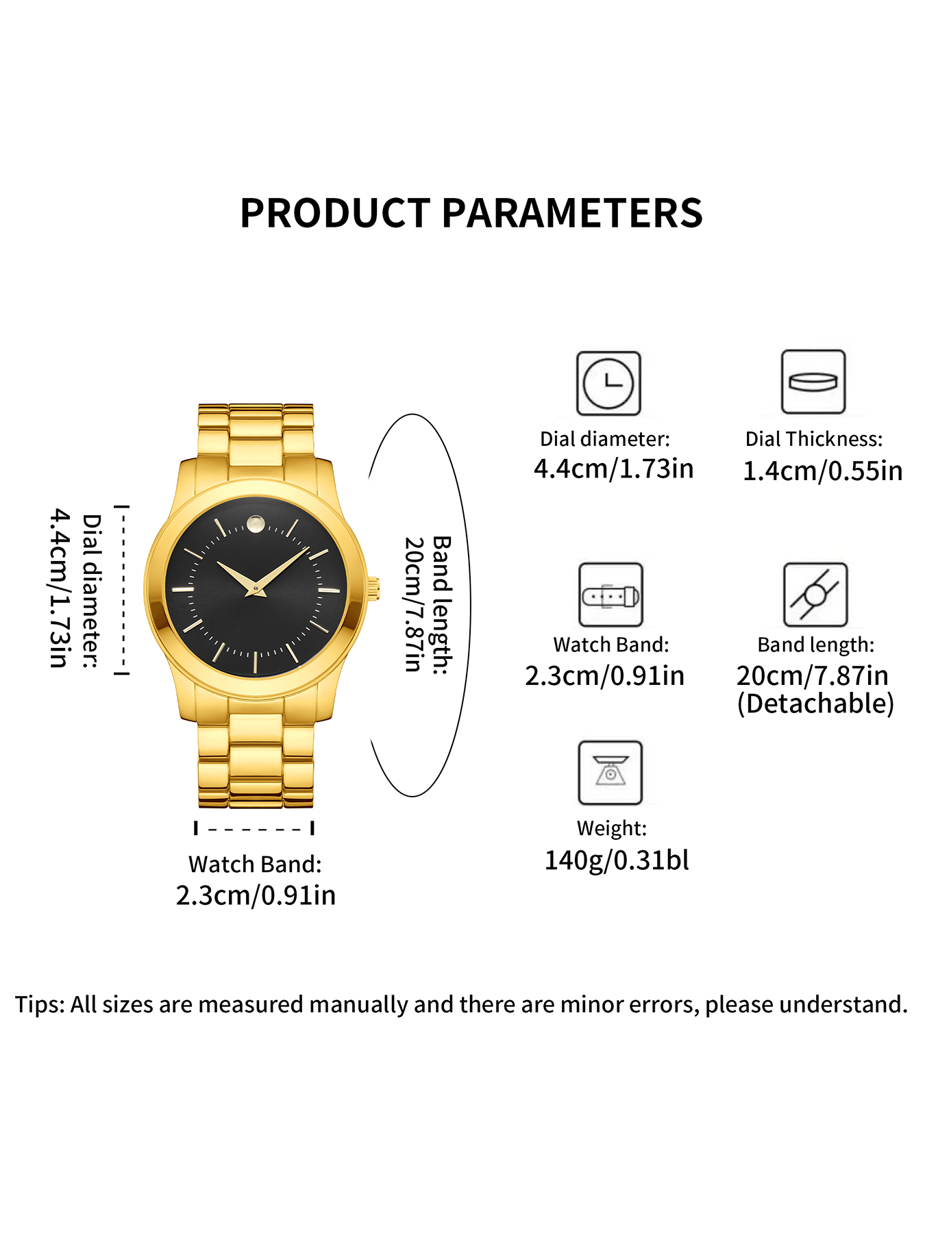ساعة يد رجالية أنيقة وعصرية بت - مراجعة Men'S Minimalist Accessories وسعره