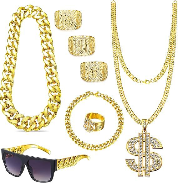 مجموعة إكسسوارات زي الهيب هوب  - مراجعة Men'S Accessories In The 80S وسعره