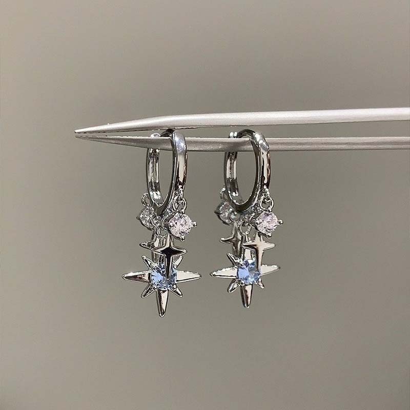 جديد Y2K الأزرق الزركون ستار ش - مراجعة Men'S Accessories Jewelry Sale وسعره